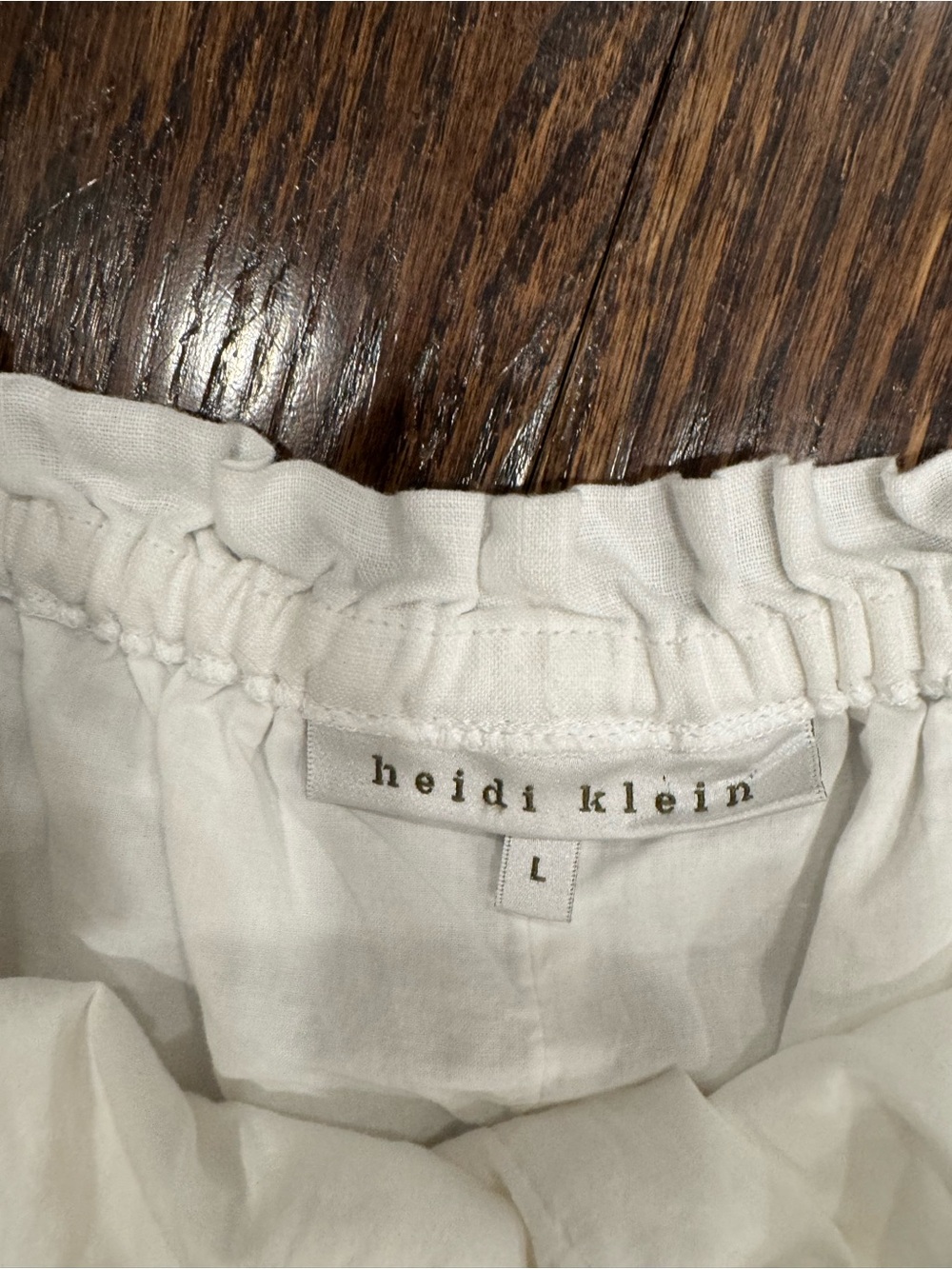 White Bay Linen Drawstring Shorts by Heidi Klein - Picture 5 of 5